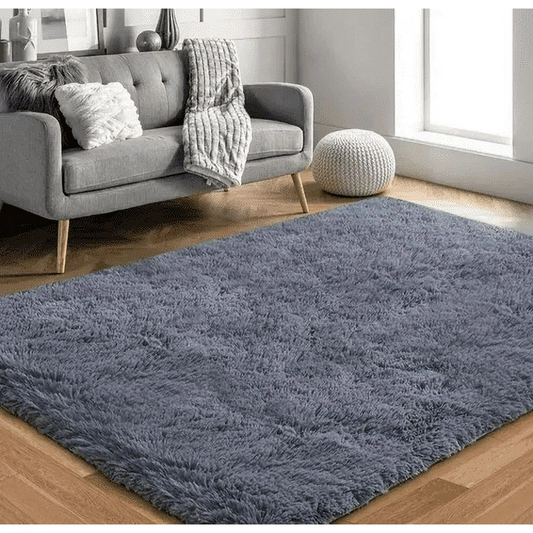 Nefoso 5' x 7' Area Rugs, Dark Gray